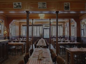 Intérieur salle Polidor restaurant pas cher Paris